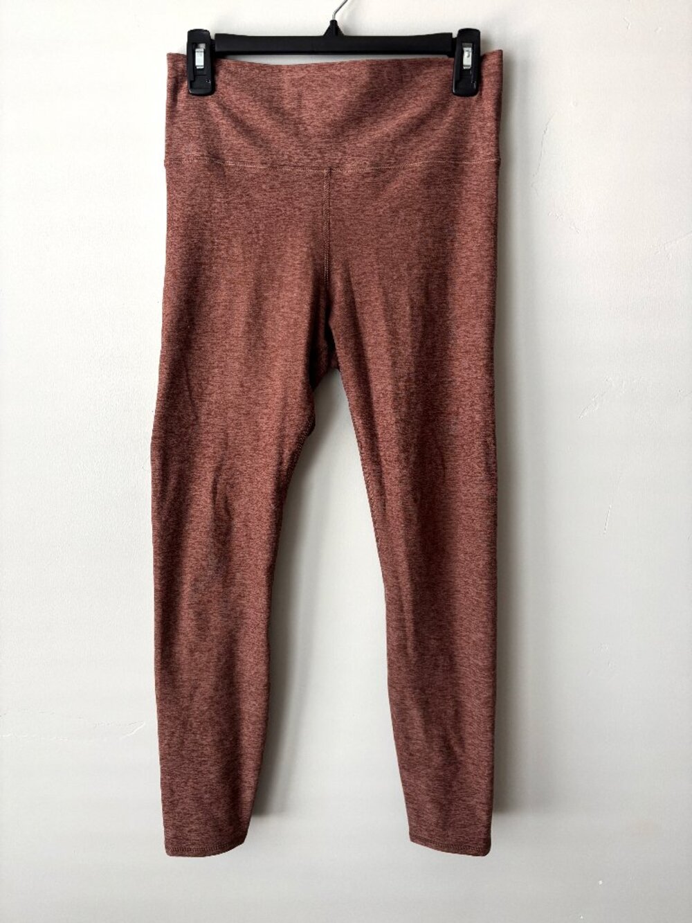 Vuori Heathered Brown High Waisted Leggings Workout Activewear Yoga Womens M